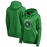 Women Minnesota Vikings NFL Pro Line by Fanatics Branded St. Patrick's Day Luck Tradition Pullover Hoodie Kelly Green,baseball caps,new era cap wholesale,wholesale hats